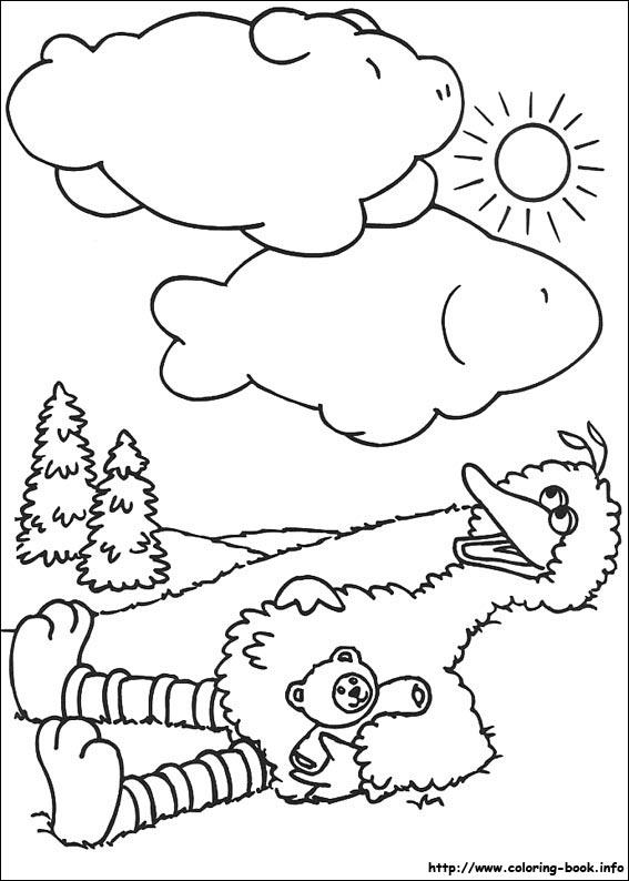 Sesame Street coloring picture